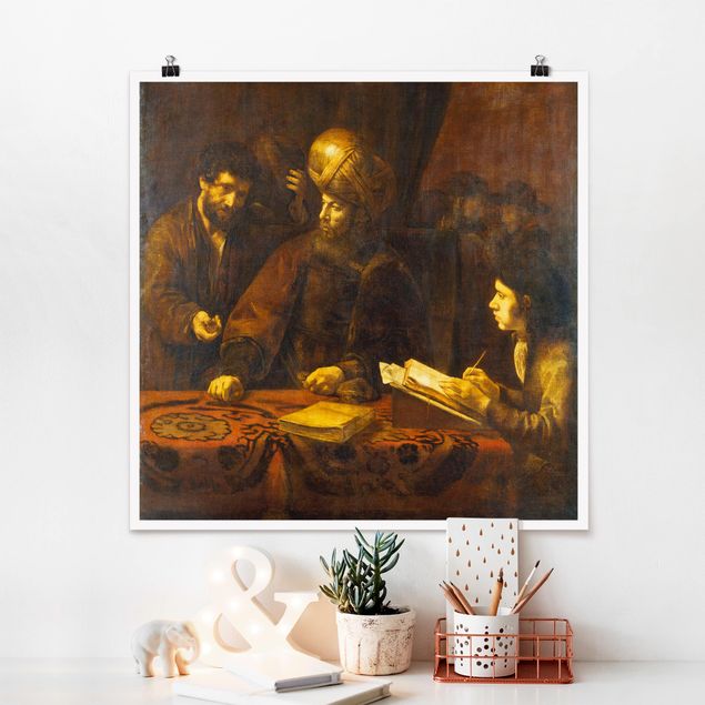 Dekoracja do kuchni Rembrandt van Rijn - Przypowieść o robotnikach
