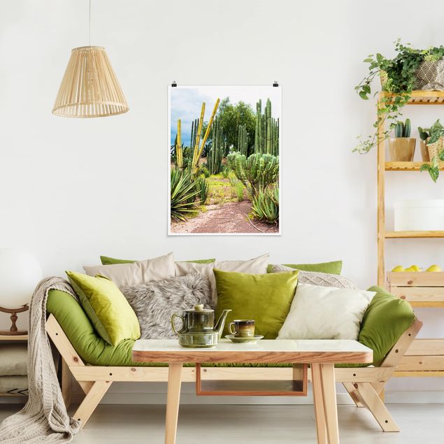 Obrazy do salonu Krajobraz z kaktusami