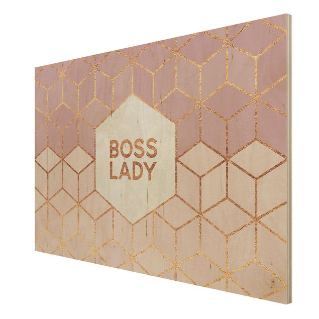 Elisabeth Fredriksson obrazy Boss Lady Hexagons Pink