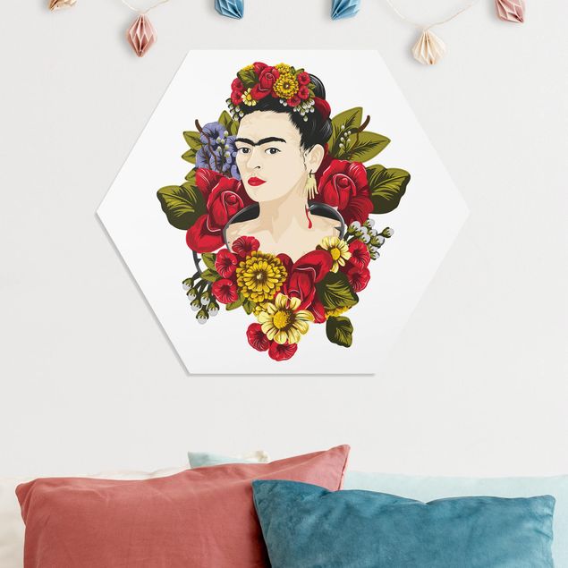 Obrazy do salonu nowoczesne Frida Kahlo - Róże
