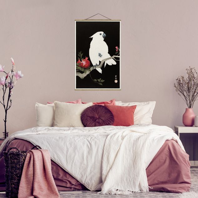 Zwierzęta obrazy Asian Vintage Illustration White Cockatoo