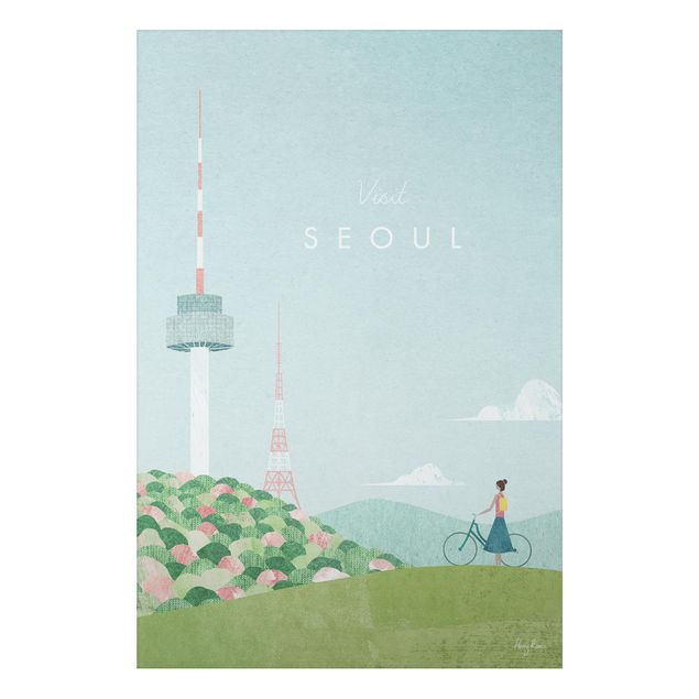 Dekoracja do kuchni Plakat podróżniczy - Seul