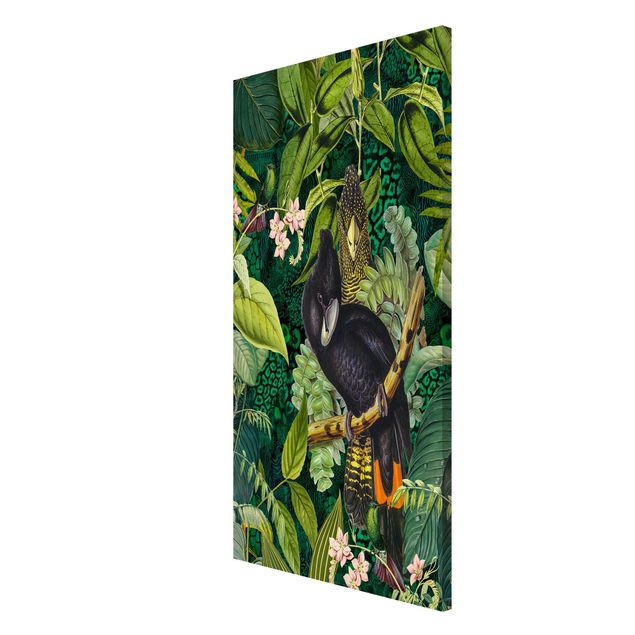 Nowoczesne obrazy Kolorowanka - Kakadu w dżungli