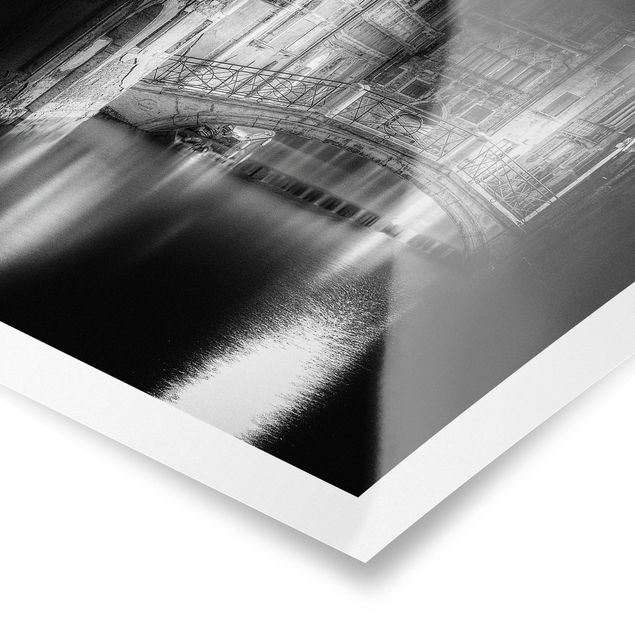 Czarno białe obrazy Most Wenecki