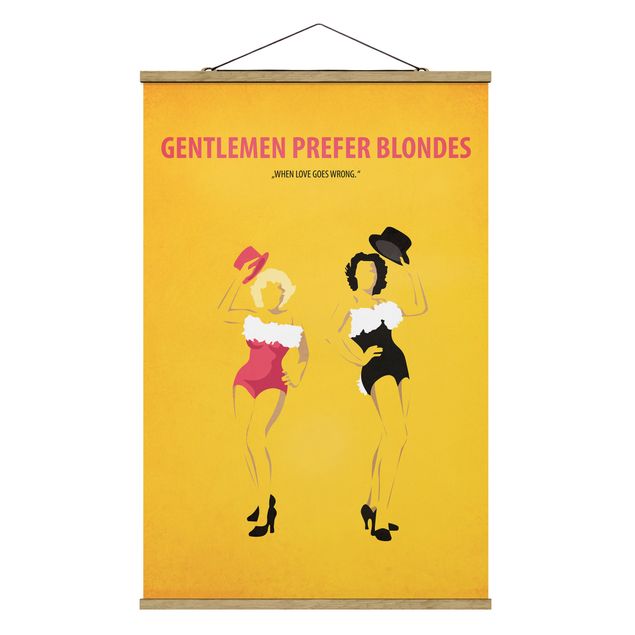 Obrazy portret Plakat filmowy Dżentelmeni wolą blondynki