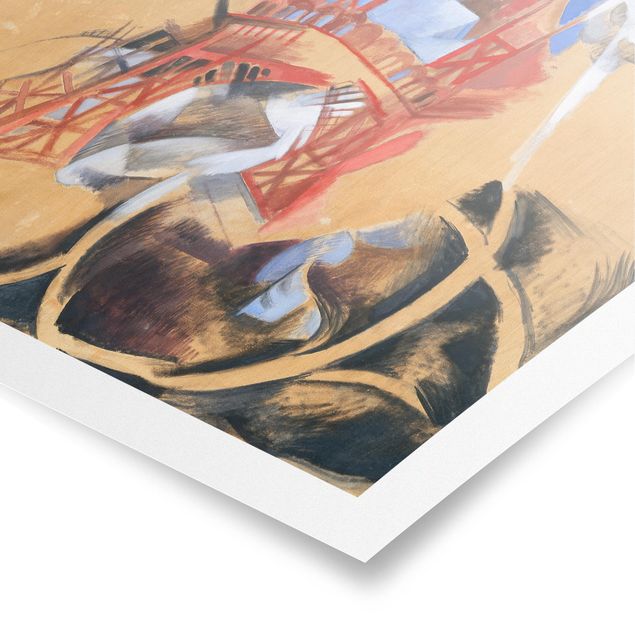 Abstrakcja plakat Robert Delaunay - Wieża Eiffla