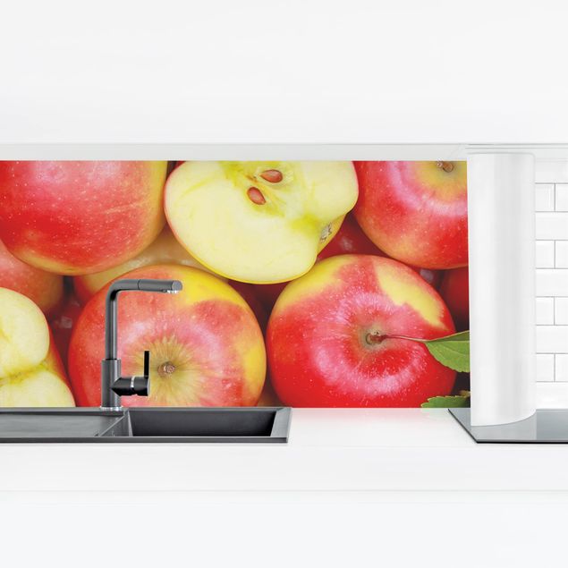 Panel ścienny do kuchni - soczyste jabłka