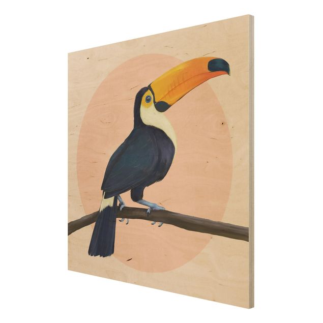 Laura Graves Art obrazy Ilustracja ptak tukan malarstwo pastelowe