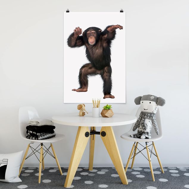Dekoracja do kuchni Zadowolona małpa