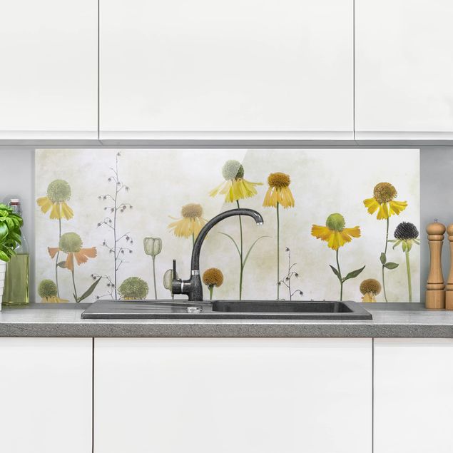 Dekoracja do kuchni Czułe kwiaty Helenium