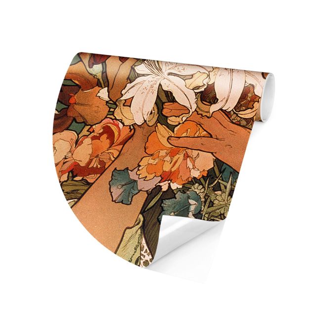 Tapety pies Alfons Mucha - Kwiat