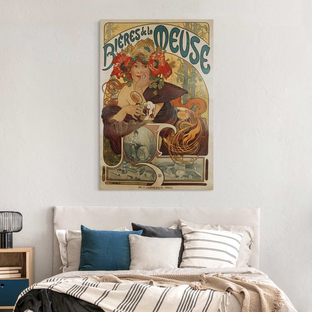 Maki obraz Alfons Mucha - Plakat piwa La Meuse