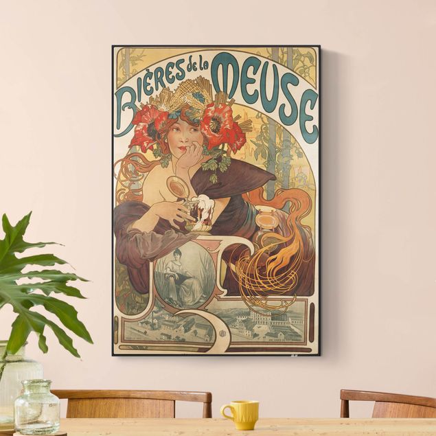 Obrazy maki Alfons Mucha - Plakat piwa La Meuse