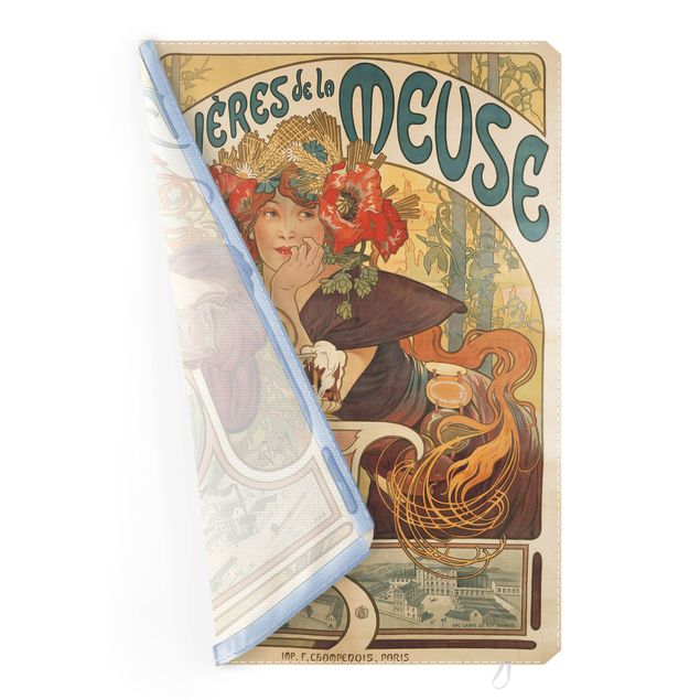 Obrazy art deco Alfons Mucha - Plakat piwa La Meuse