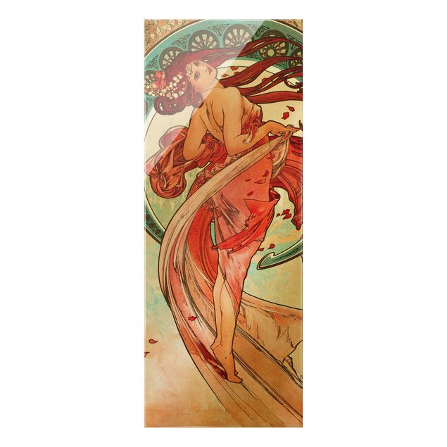 Obrazy do salonu nowoczesne Alfons Mucha - Cztery sztuki - Taniec