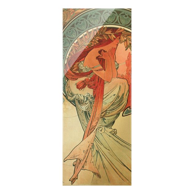Obrazy do salonu Alfons Mucha - Cztery sztuki - Poezja