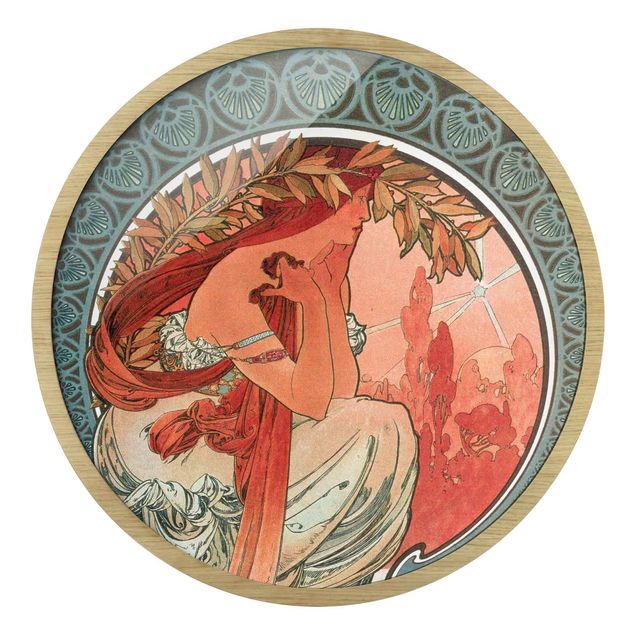 Obrazy portret Alfons Mucha - Four Arts - Poetry