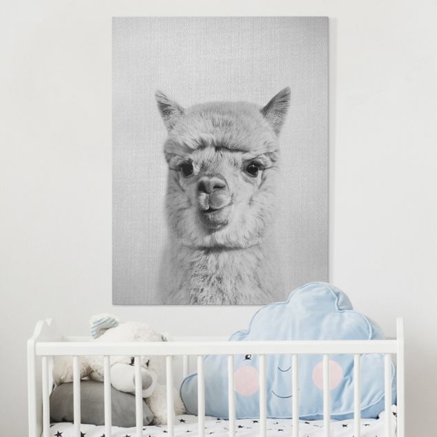 Pokój niemowlęcy i dziecięcy  Alpaca Alfred Black And White
