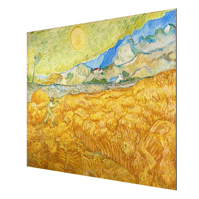 Obrazy nowoczesny Vincent van Gogh - Pole kukurydzy z żniwiarzem