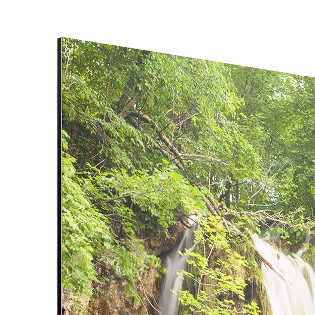 Zielony obraz Wodospad Plitwickie Jeziora