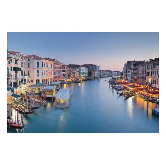 Obrazy do salonu nowoczesne Wieczorna atmosfera na Wielkim Kanale w Wenecji
