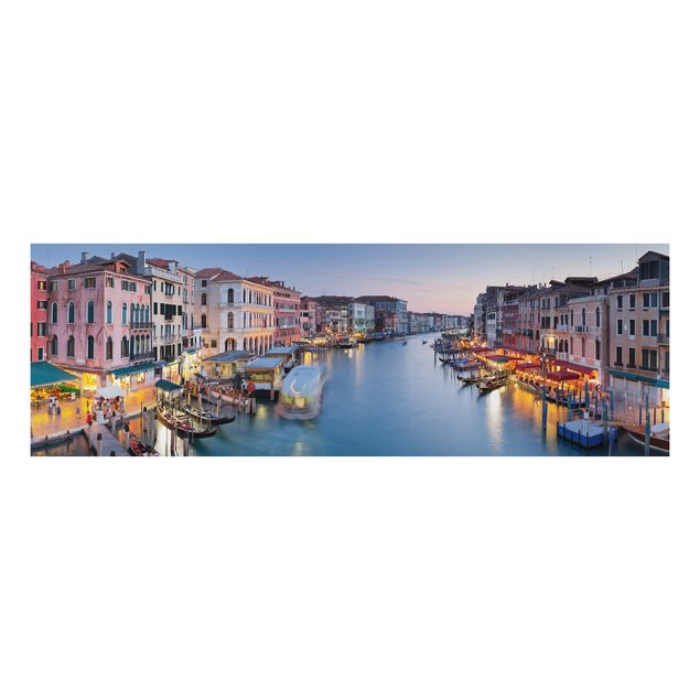 Obrazy do salonu nowoczesne Wieczorna atmosfera na Wielkim Kanale w Wenecji