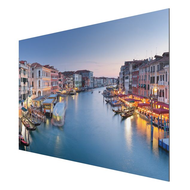 Nowoczesne obrazy Wieczorna atmosfera na Wielkim Kanale w Wenecji