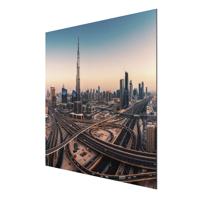 Obrazy do salonu Wieczorna atmosfera w Dubaju