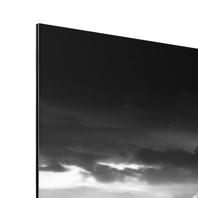 Czarno białe obrazy Wieża Eiffla z góry, czarno-biała