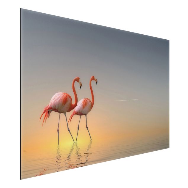 Dekoracja do kuchni Miłość flaminga