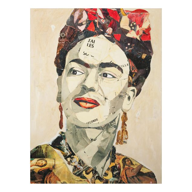 Nowoczesne obrazy do salonu Frida Kahlo - kolaż Nr 2
