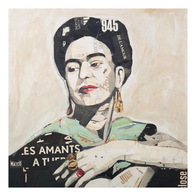 Obrazy do salonu nowoczesne Frida Kahlo - kolaż Nr 4