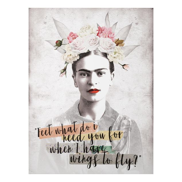 Obrazy do salonu nowoczesne Frida Kahlo - Cytat