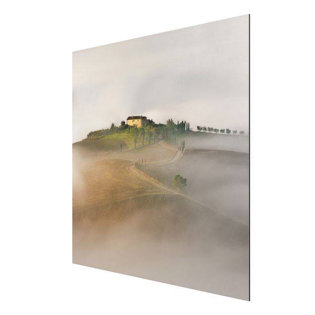 Obrazy nowoczesny Poranna mgła w Toskanii