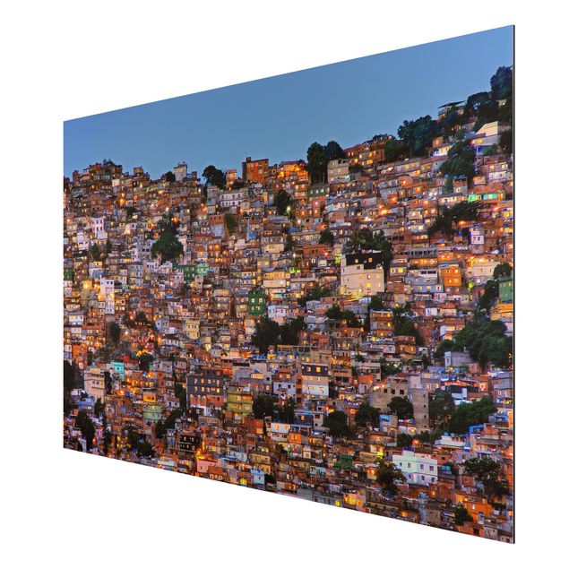 Nowoczesne obrazy Rio de Janeiro Zachód słońca w faweli