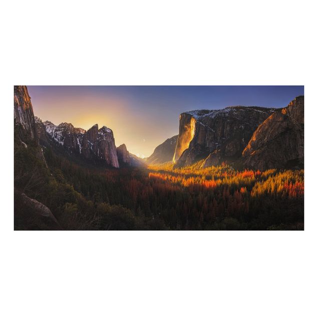 Obrazy do salonu Zachód słońca w Yosemite