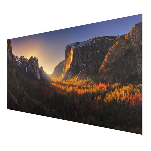 Obrazy nowoczesne Zachód słońca w Yosemite