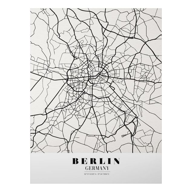 Obrazy do salonu City Map Berlin - Klasyczna