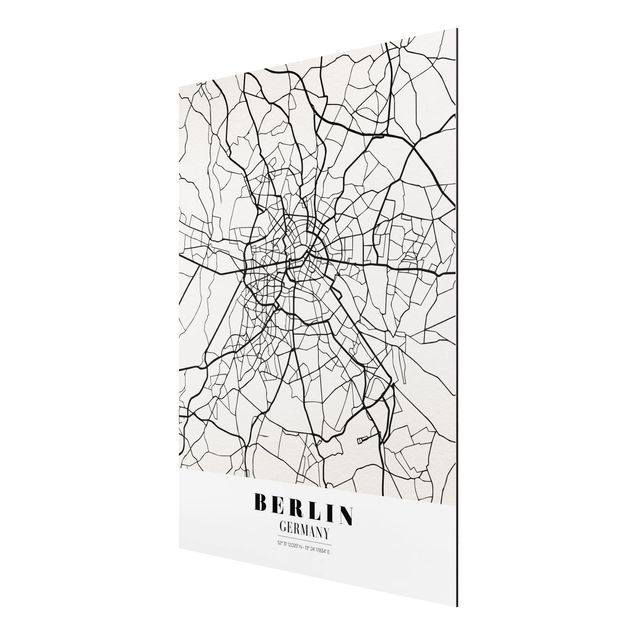 Obrazy nowoczesne City Map Berlin - Klasyczna