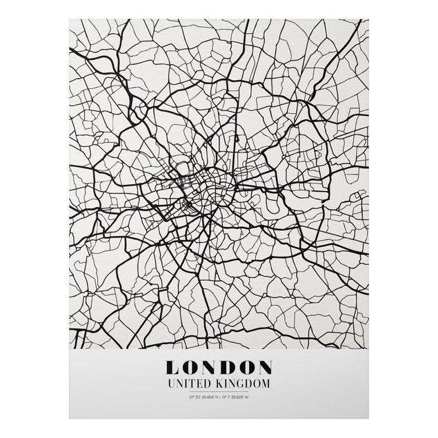 Nowoczesne obrazy do salonu City Map London - Klasyczna