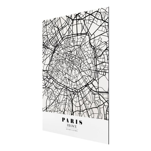 Nowoczesne obrazy City Map Paris - Klasyczna