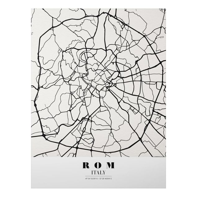 Obrazy do salonu City Map Rome - Klasyczna