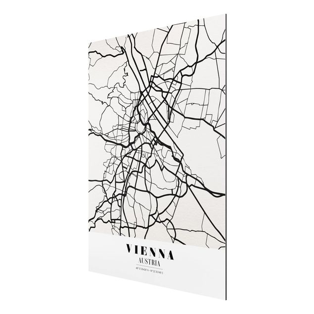 Obrazy nowoczesny City Map Vienna - Klasyczna