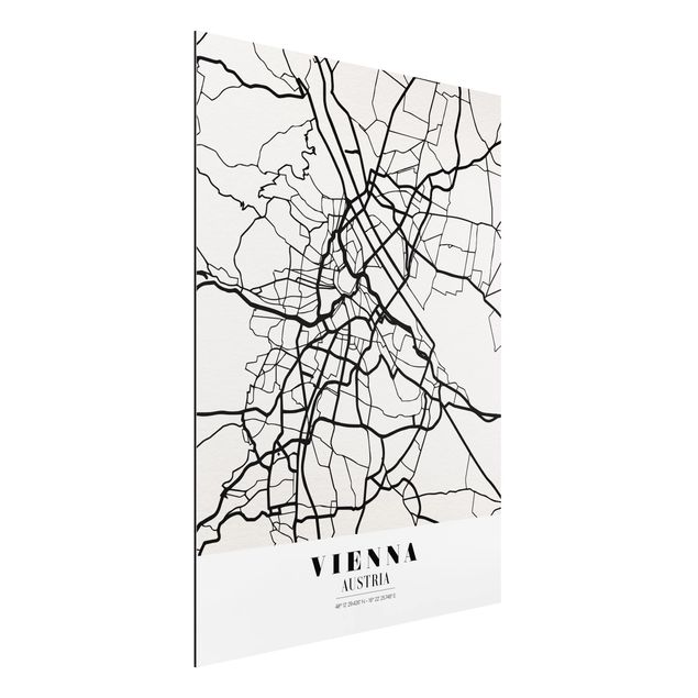 Dekoracja do kuchni City Map Vienna - Klasyczna