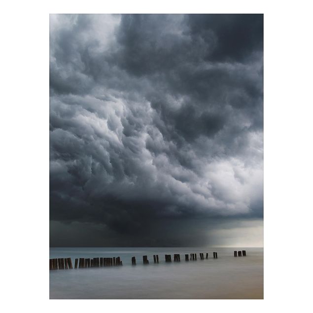 Dekoracja do kuchni Chmury burzowe nad Morzem Bałtyckim