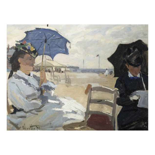 Nowoczesne obrazy do salonu Claude Monet - Plaża w Trouville