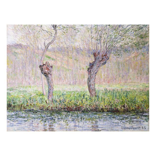 Obrazy do salonu Claude Monet - Drzewa wierzbowe na wiosnę