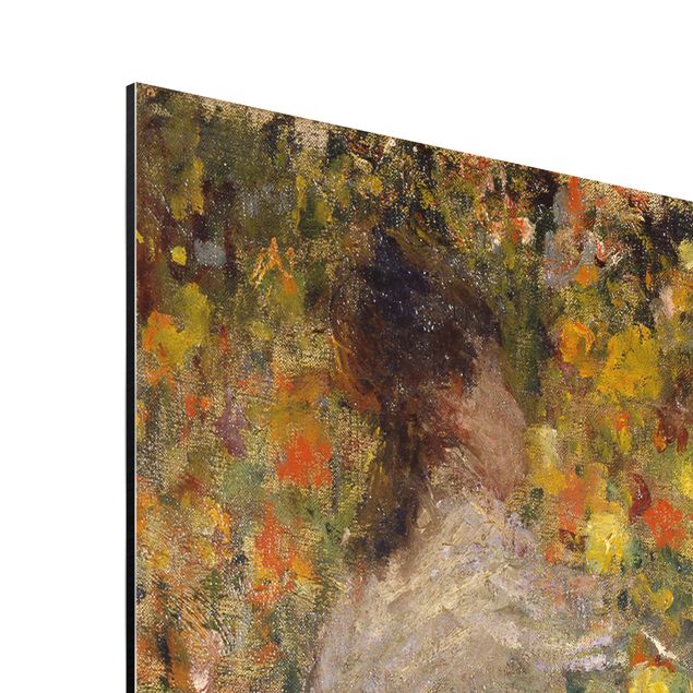 Zielony obraz Claude Monet - Ogród kwiatowy