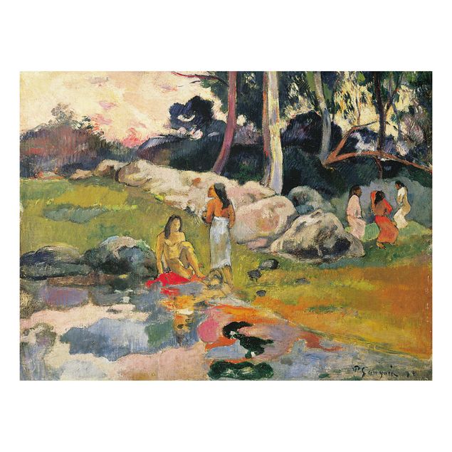 Obrazy do salonu nowoczesne Paul Gauguin - brzeg rzeki