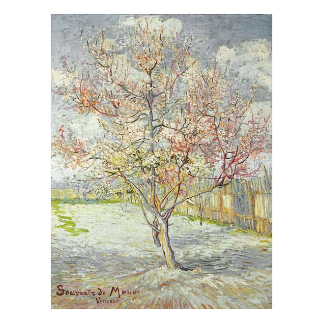 Nowoczesne obrazy do salonu Vincent van Gogh - Kwitnące drzewa brzoskwiniowe